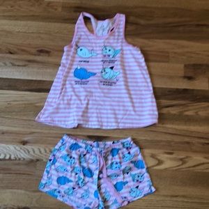 Pink Narwal Kids Pajamas